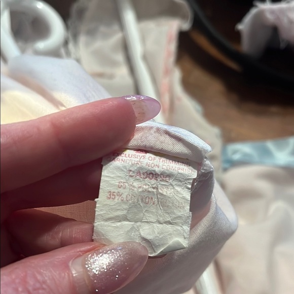 Vintage  Pink Chemise with Puffed Sleeves - Picture 7 of 7